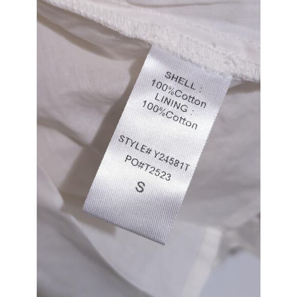 Pomander Place Tuckernuck Mini Dress Small Ivory Crochet Lace Bell Sleeve Boho - Picture 9 of 13